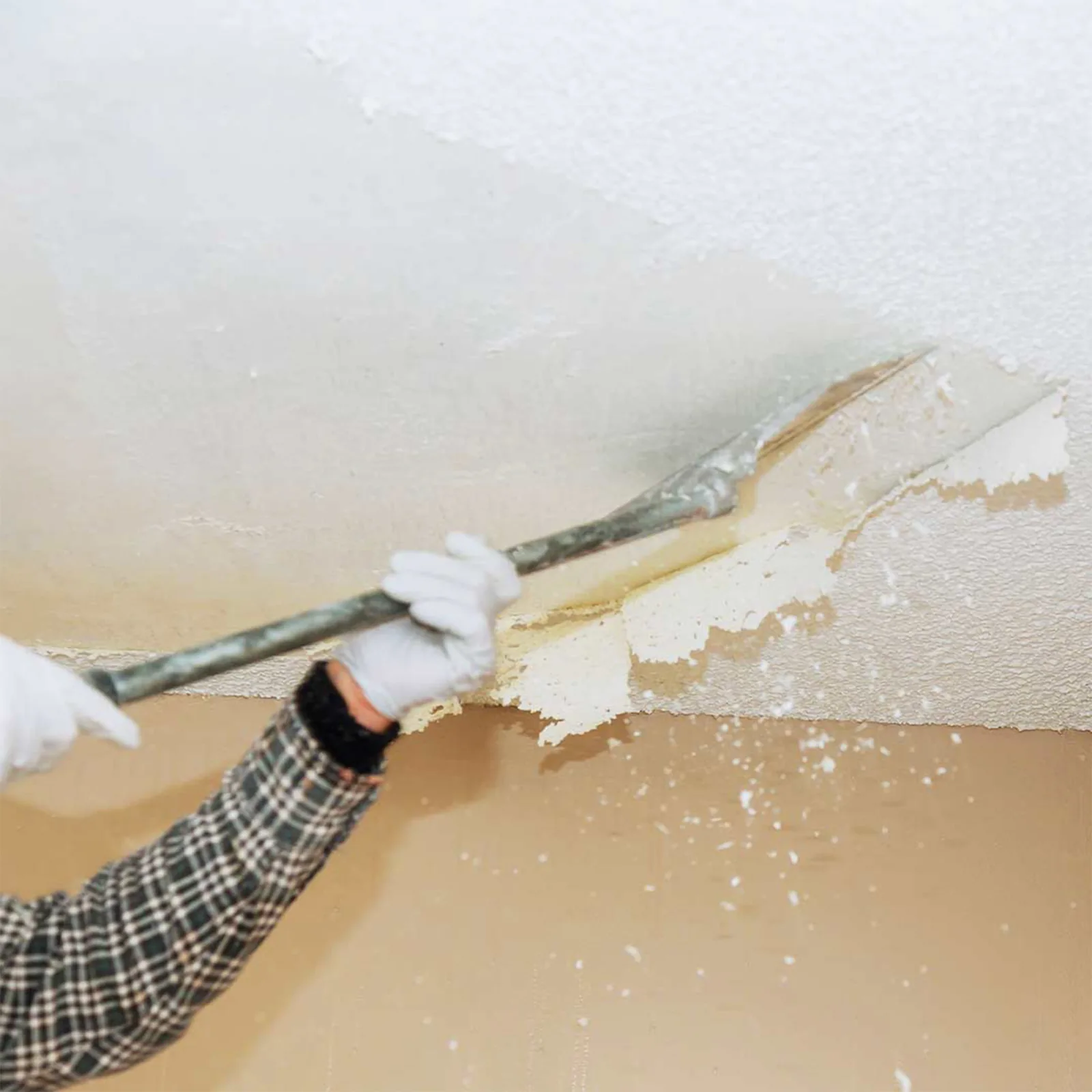 Popcorn ceiling removal